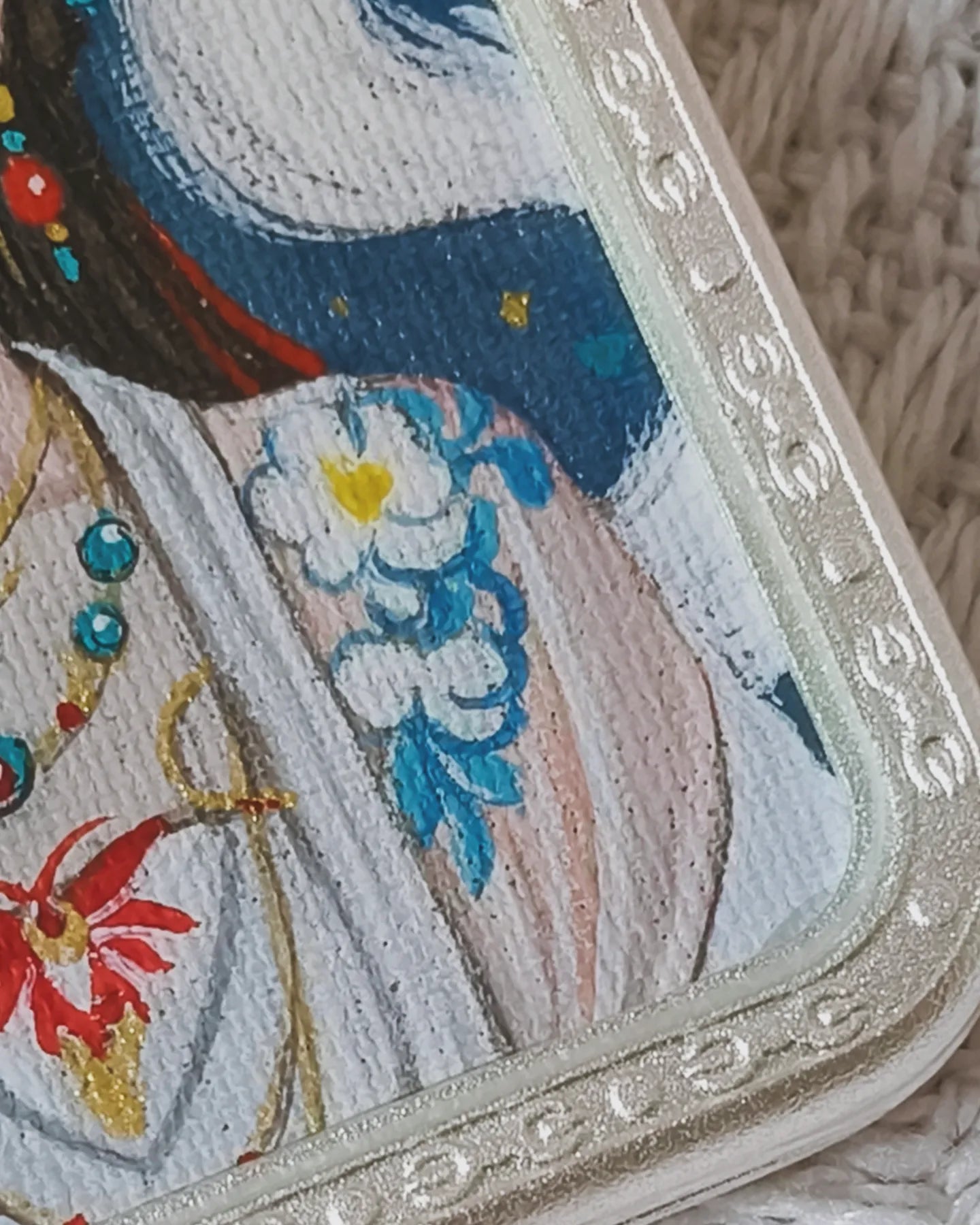 Peri Rubah Ekor Sembilan Dilukis Tangan | 青海热贡 纯手绘 九尾狐仙